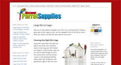 Desktop Screenshot of discountparrotsupplies.com